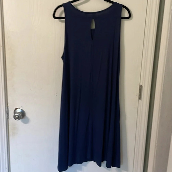 Korsis NWT midi jersey sleeveless royal blue dress size XL - Picture 6 of 8